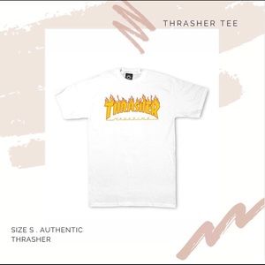 White thrasher tee